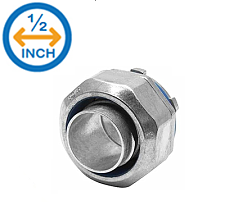 1/2" Liquid Tight Connector – Straight PVC