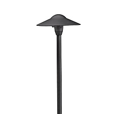 Kichler 15310BKT landscape lighting path light in textured black designed for 12V outdoor systems