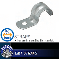 E1S075 Hubbell - 3/4" One-Hole EMT Strap