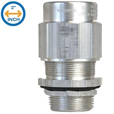 Techspan TKMC200A233 Wet Teck Connector 2" Threaded Hub For O/D Cable Size Between 1.9"-2.25"