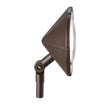 Kichler 15361AZT landscape lighting wall wash fixture in architectural bronze for 12V outdoor sys...