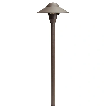 Kichler 15470AZT landscape path light in architectural bronze designed for 12V outdoor lighting s...