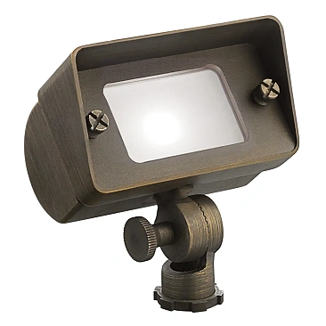 Durable Kichler 15476CBR landscape flood light offering broad illumination with a centennial bras...