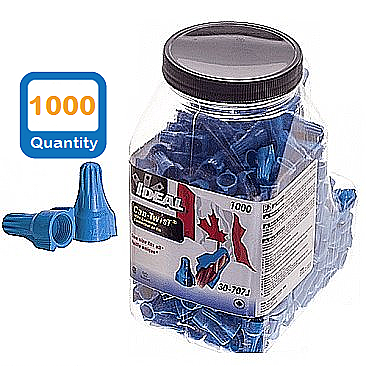 30-707J Ideal IDEAL INDUSTRIES BLUE CAN-TWIST WIRE NUTS JAR 1000