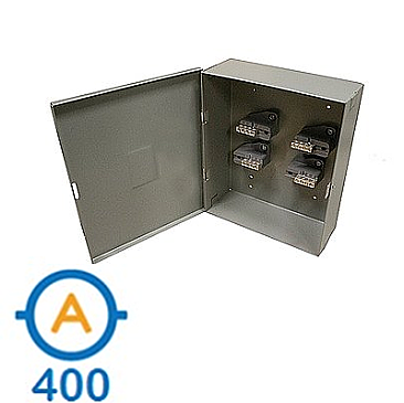 400 AMP 3 WIRE ELECTRICAL SPLITTER BOX  24" X 17" X 6"