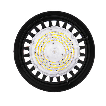 baye3-150-50-u 150 watt 22500 lumens round high bay 5k 120/277v black, baye3-150-50-u eiko