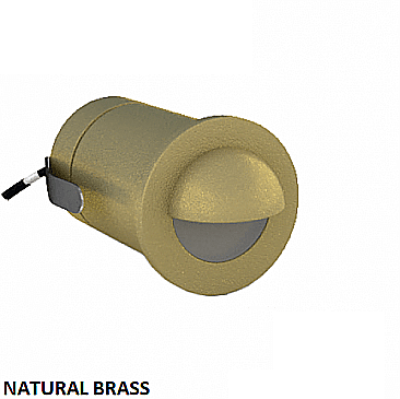 BR-ST3 Axite SMALL ROUND BRASS IN-WALL STEP LIGHT