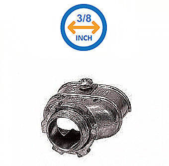 DUP038 Hubbell 3/8" DUPLEX CONNECTOR