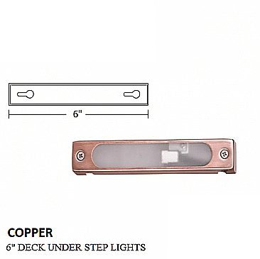DUS060-CU Sollos DECK UNDER-STEP LIGHTS COPPER