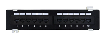 FHCD0321 Cable Concepts 12-PORT CAT 6  PATCH PANEL WITH MOUNTING BRACKET