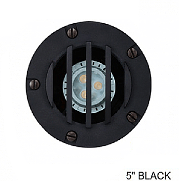 IGG049-CB Sollos COMPOSITE INGROUND FIXTURE WITH ROCK GUARD BLACK