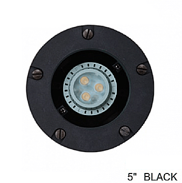 IGT049-CB Sollos INGROUND COMPOSITE FIXTURE WITH TRIM RING BLACK