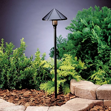 Durable Kichler 15326BKT center mount path light offering stylish and efficient illumination for ...