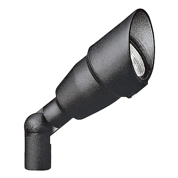 Kichler 15374BKT landscape spot light in textured black for 12V outdoor lighting systems