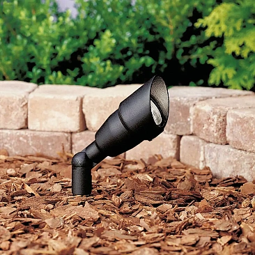 Durable Kichler 15374BKT spot light providing targeted illumination for trees, walls, and ornamen...