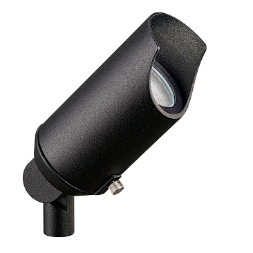 Kichler 15384BKT 12V landscape spot light with a sleek black finish for outdoor landscape applica...