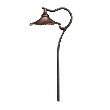 Kichler 15422AGZ aged bronze path light with Cotswold design providing reliable lighting for outd...