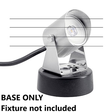 Durable Kichler 16084BK weighted base providing stability for underwater lighting installations