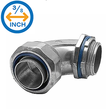 3/8" X 90° LIQUID TIGHT CONNECTOR