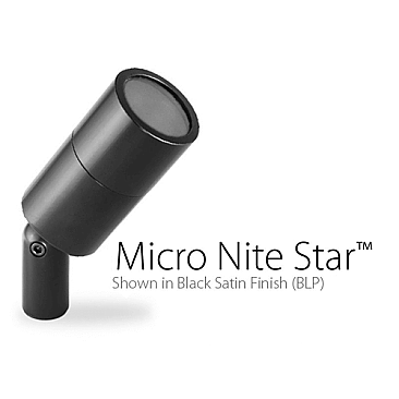 MN-MR-0-BLP-9-C BK Lighting MICRO NITE STAR MINI SPOT LIGHT BLACK FLUSH CAP