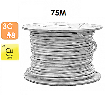 NMD3C875 Southwire 3 CONDUCTOR 8 NMD 90 CU 75M