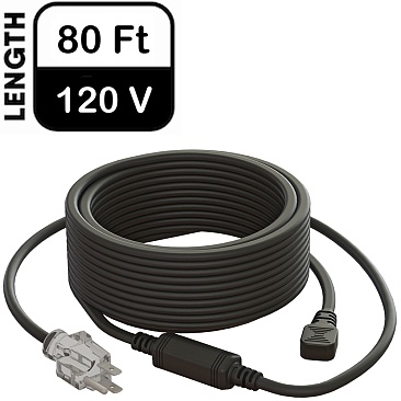 120v plug in roof and gutter de icing heating cable home 80Ft