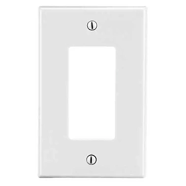 P26W HUBBEL 1 GANG WALL PLATE WHITE