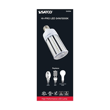 SATCO S49394 54W 5000K LED HID Replacement