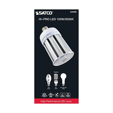 SATCO S49396 100W 100-277V 5000K Hi-Pro Series LED HID Replacement