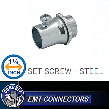 SCS125 White Label 1-1/4" STEEL CONNECTOR