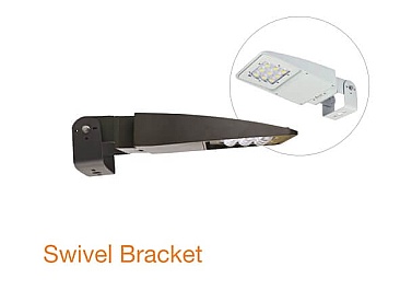 SWIVEL BRACKET FOR SLIM AREA LIGHT DARK BRONZE (P10103)