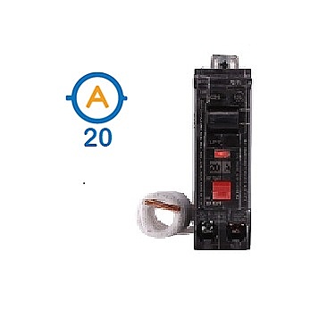 THQB1120GFT GE 1 POLE 20 AMP BOLT ON GROUND FAULT CIRCUIT BREAKER