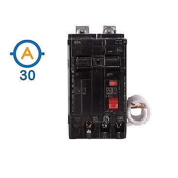THQB2130GFT GE 2 POLE 30 AMP BOLT ON GROUND FAULT CIRCUIT BREAKER