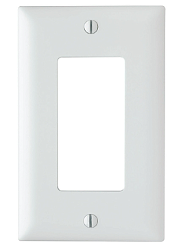 TP26W Pass and Seymour WALL PLATE 1 GANG NYLON WHITE