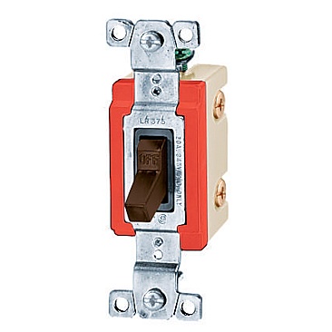 HBL18203CN Hubbell 3-WAY 15A 347V HEAVY DUTY INDUSTRIAL GRADE SWITCH, BROWN