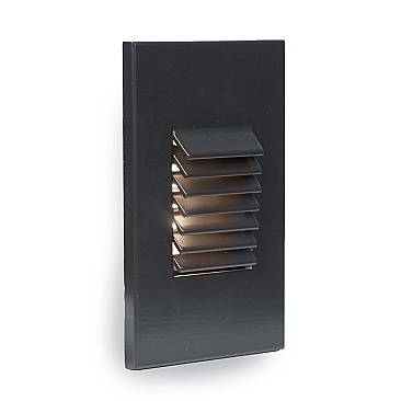 WL-LED220-C-BK WAC LED STEP LIGHT VERTICAL LOUVER 120V 3K - BLACK