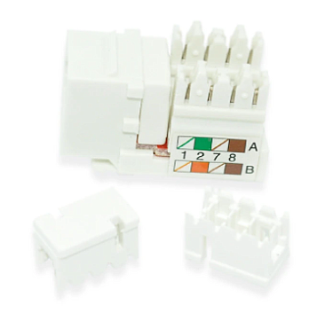WPCD0140WH Cable Concepts CAT6 KEYSTONE INTERNET JACK. WHITE
