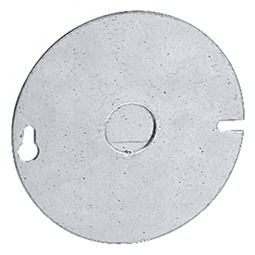 54C6 White Label OCTAGON COVER PLATE WITH 1/2 K.O.