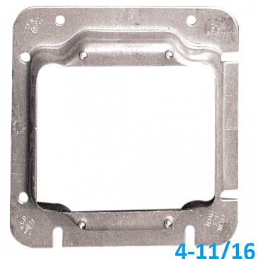 72C17 Hubbell 4-11/16 SQUARE COVER PLATE 1/2 RAISED MUD RING