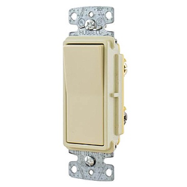 RSD315I Hubbell 3WAY DECORA SWITCH 15AMP 120-277V IVORY