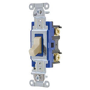 1201AL, HUBBELL, 1P, 15A, 120-277V, INDUSTRIAL, SWITCH, ALMOND