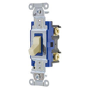 1203I Hubbell 3-WAY 15A 120-277V INDUSTRIAL GRADE SWITCH, IVORY