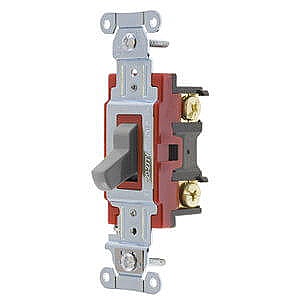 1224GY, HUBBELL, 4-WAY, 20A, 120-277V, INDUSTRIAL, SWITCH, GREY