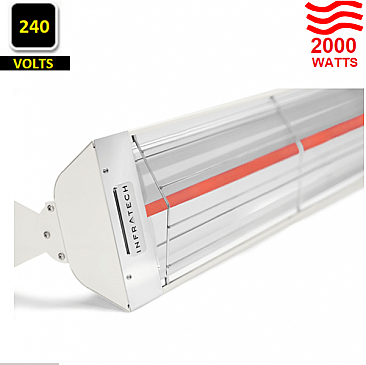 W-2024-SS-WH Infratech INFRATECH WHITE W- SINGLE ELEMENT HEATER 2000 WATTS 240 VOLT