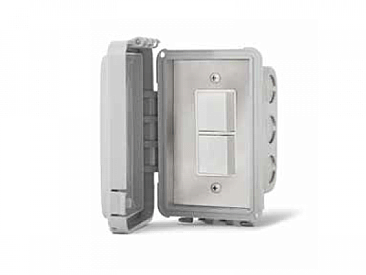 14-4310 Infratech SINGLE FLUSH MOUNT WITH WEATHERPROOF COVER DUPLEX STACKED SWITCH