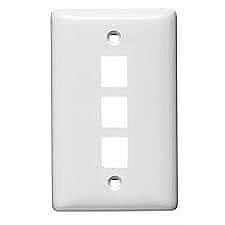 NSP13W Hubbell 3 PORT HUBBELL CANADA WALL PLATE