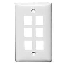 NSP16W Hubbell 6 PORT HUBBELL CANADA WALL PLATE