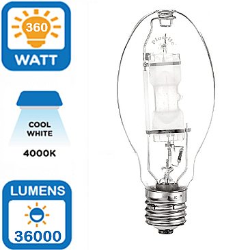 360W METAL HALIDE LAMP REDUCED SIZE CLEAR