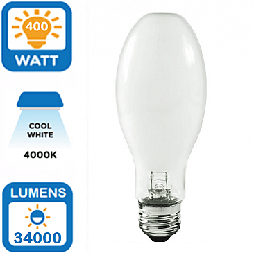 400W METAL HALIDE LAMP REDUCED SIZE COATED