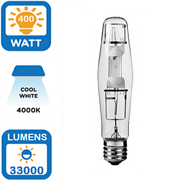 400W METAL HALIDE LAMP HORIZONTAL CLEAR